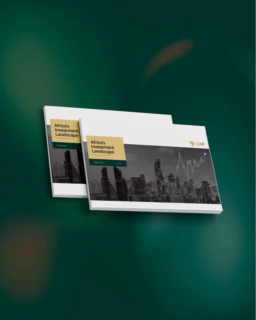 Africa Investment Landscape Report cover